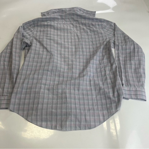 Van Heusen men’a gray button up shirt L m151-34 - Picture 2 of 4